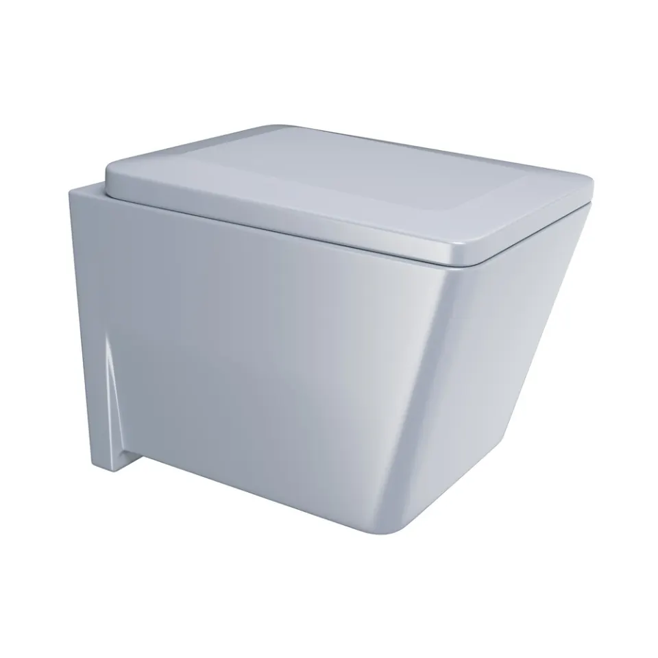 Jaquar Kubix Prime Rimless Blind Installation Wall Hung WC, 380 x 525 x 375 mm KUS-IBM-35953BIUFPM Ice Blue Matt - image 1