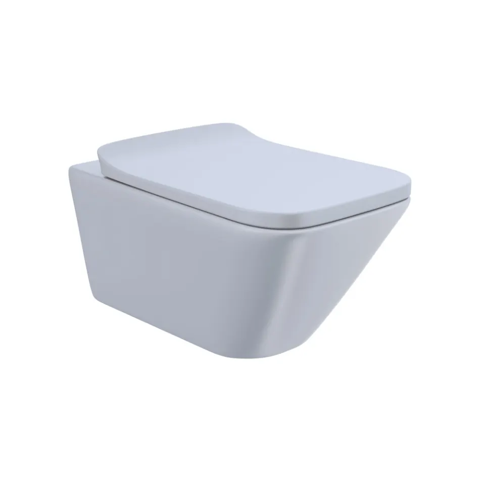 Jaquar Laguna Rimless Blind Installation Wall Hung WC, 370 x 525 x 350 mm LAS-IBM-91953BIUF Ice Blue Matt - image 1