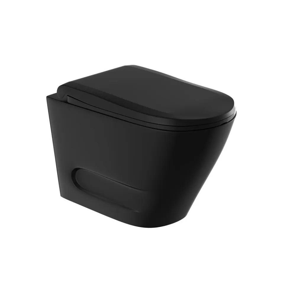 Jaquar Opal Prime Rimless Blind Installation Wall Hung WC, 370 x 510 x 360 mm OPS-BLM-15953BIUFPM Black Matt - image 1