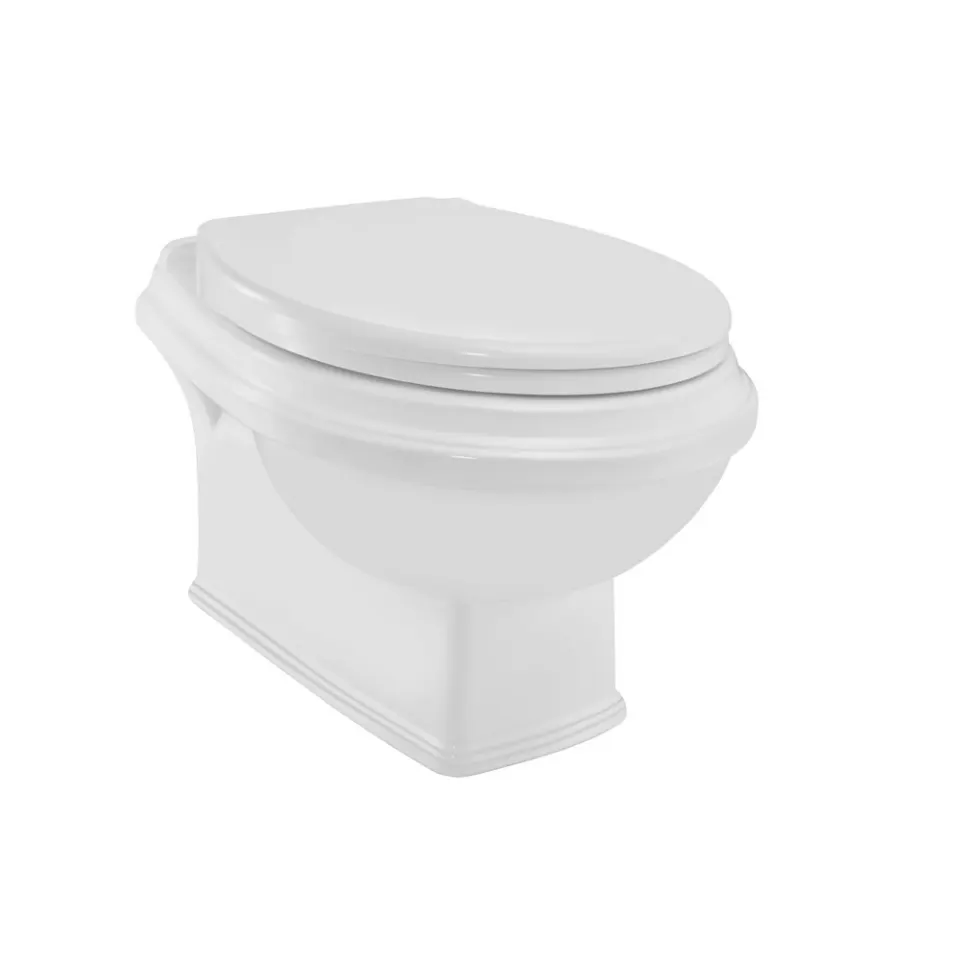 Jaquar Queens Prime Rimless Wall Hung WC, 420 x 560 x 370 mm QPS-WHT-7953UFPM White - image 1