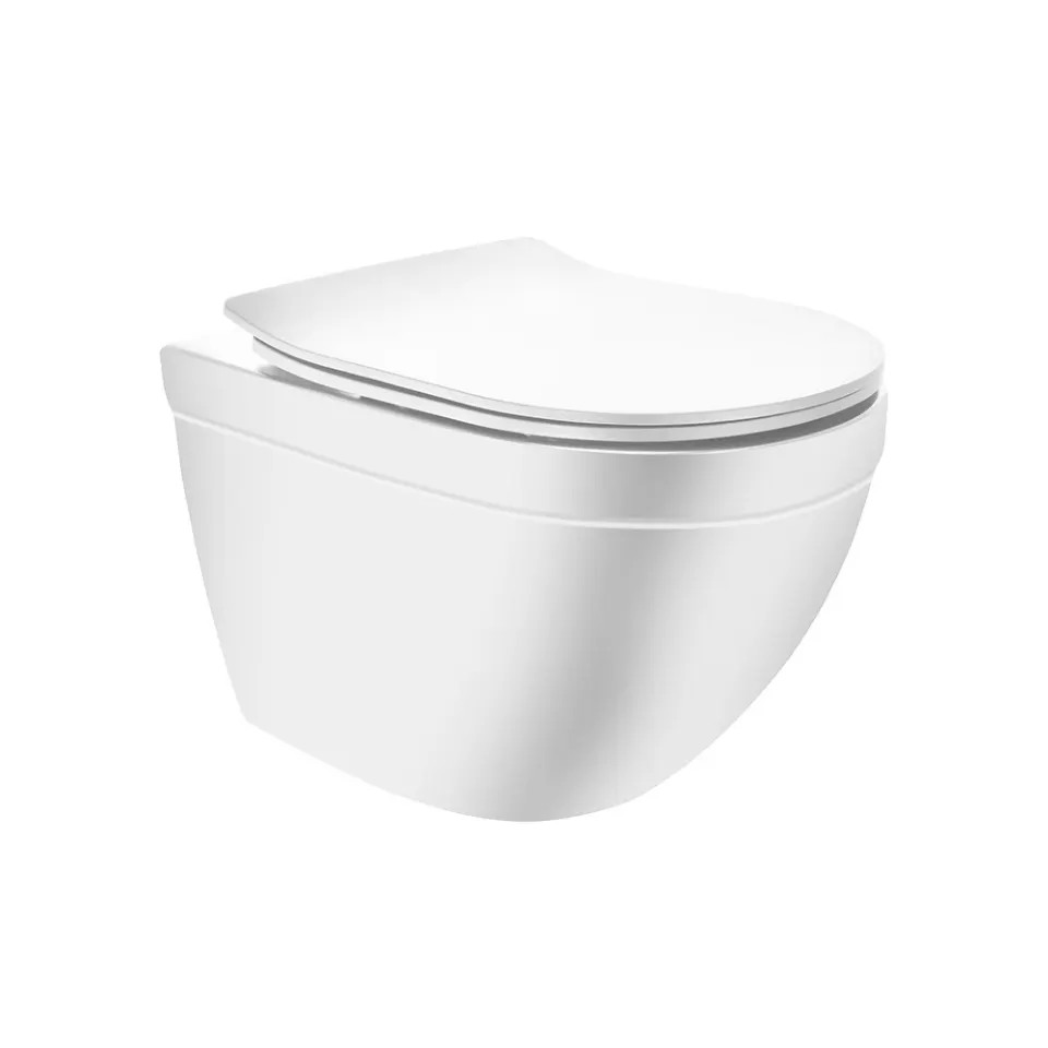 Jaquar Solo Rimless Blind Installation Wall Hung WC, 375 x 520 x 360 mm SLS-WHM-6953BIUFSMN White Matt - image 1