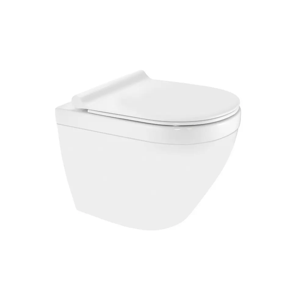 Jaquar Solo Rimless Back to Wall WC, 375 x 525 x 395 mm SLS-WHT-6955P180UFSM White - image 1