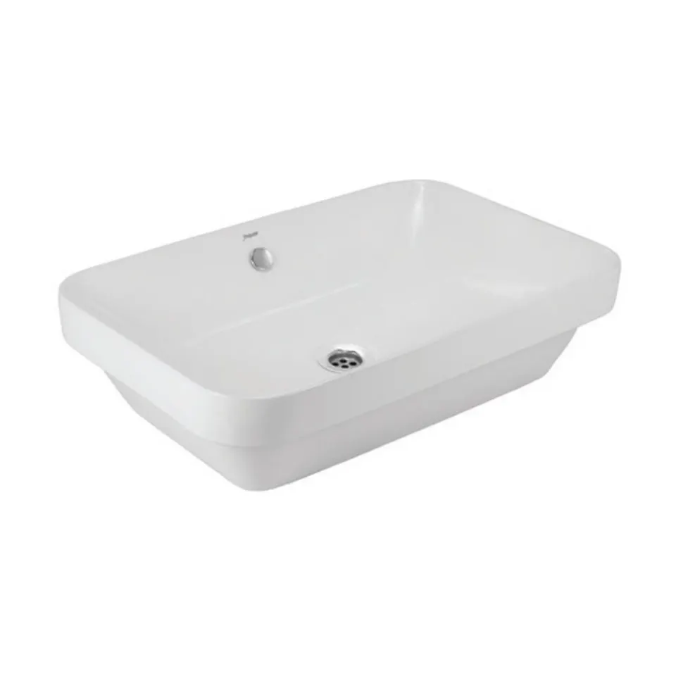 Jaquar D'Arc Counter Top Basin, 615 x 415 x 150 mm DRS-WHT-37601 White - image 1