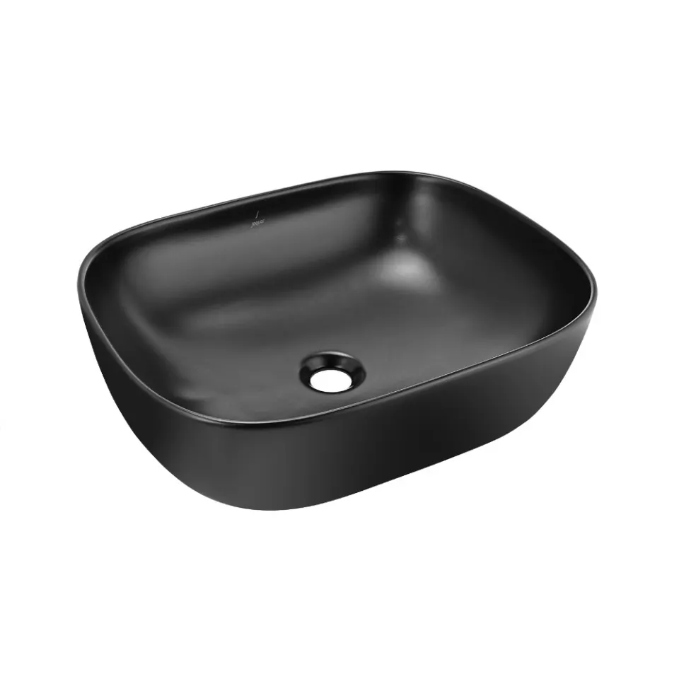 Jaquar JDR Thin Rim Table Top Basin, 495 x 395 x 150 mm JDS-BLM-25909 Black Matt - image 1