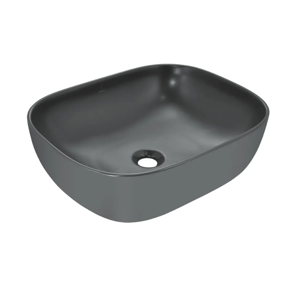 Jaquar JDR Thin Rim Table Top Basin, 495 x 395 x 150 mm JDS-GRM-25909 Grey Matt - image 1