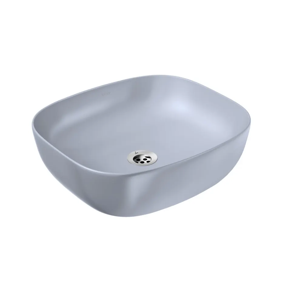 Jaquar JDR Thin Rim Table Top Basin, 495 x 395 x 150 mm JDS-IBM-25909 Ice Blue Matt - image 1