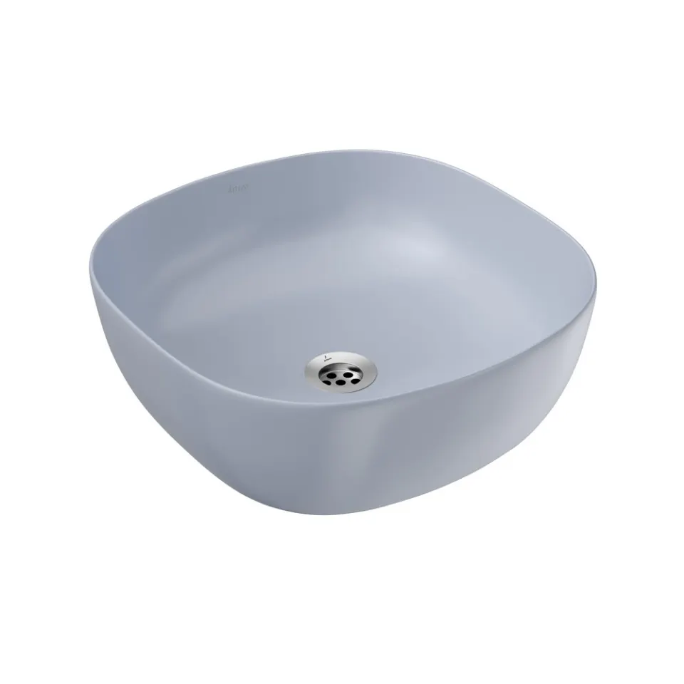Jaquar JDR Thin Rim Table Top Basin, 420 x 420 x 150 mm JDS-IBM-25911 Ice Blue Matt - image 1