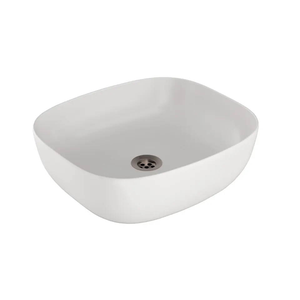 Jaquar JDR Thin Rim Table Top Basin, 495 x 395 x 150 mm JDS-WHM-25909 White Matt - image 1