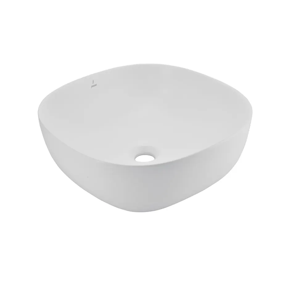 Jaquar JDR Thin Rim Table Top Basin, 420 x 420 x 150 mm JDS-WHM-25911 White Matt - image 1