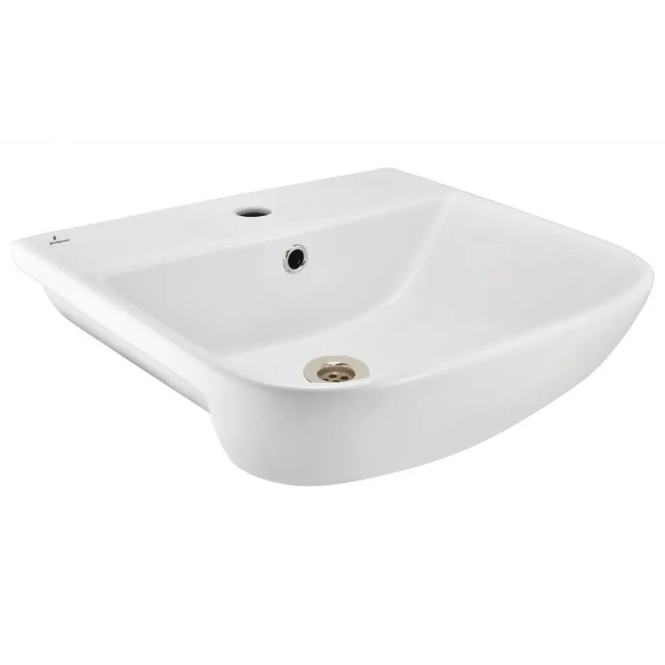 Jaquar JDR Semi Recessed Basin, 510 x 450 x 175 mm JDS-WHT-25503 White - image 1