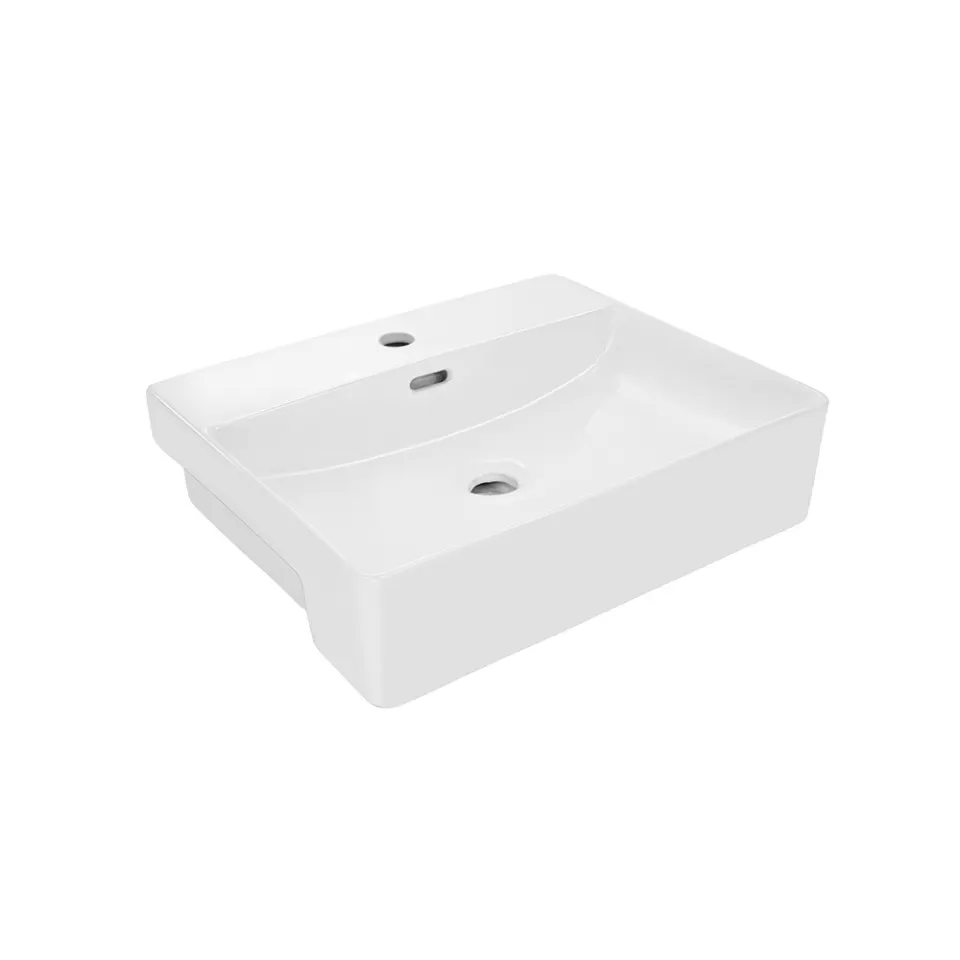 Jaquar JDR Semi Recessed Basin, 505 x 425 x 125 mm JDS-WHT-25505 White - image 1