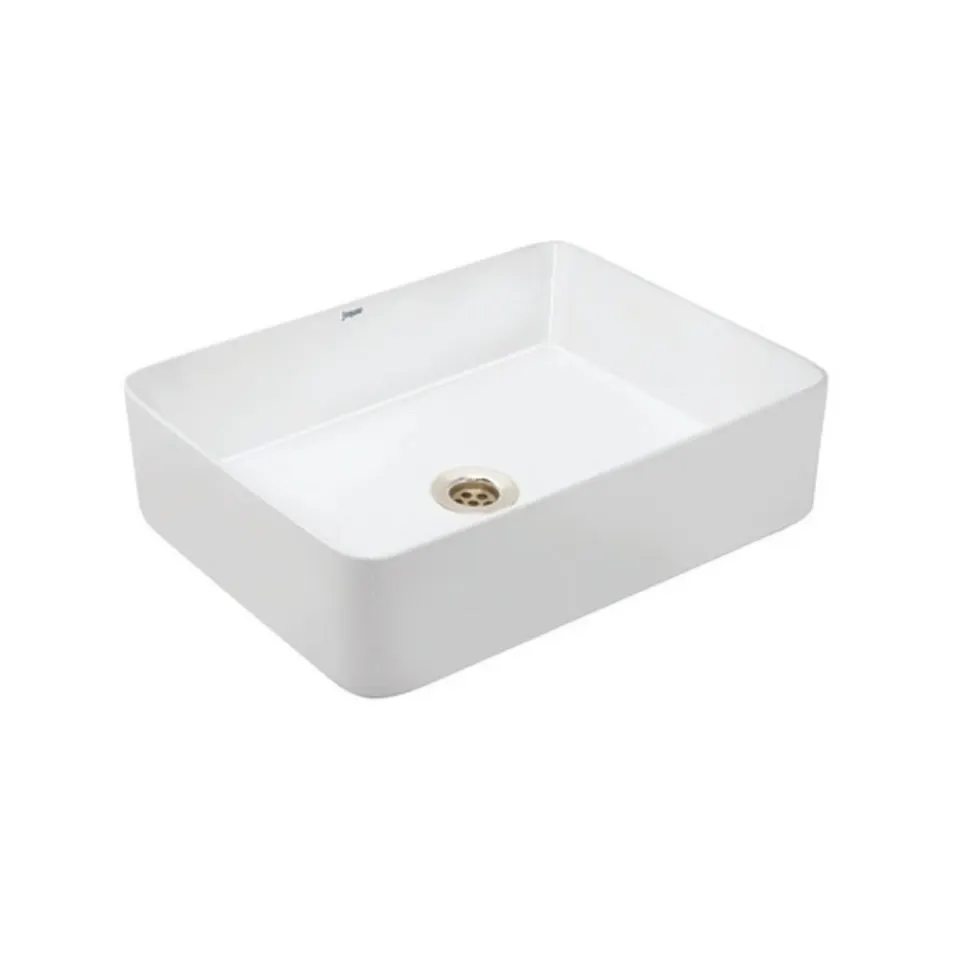 Jaquar JDR Thin Rim Table Top Basin, 530 x 420 x 140 mm JDS-WHT-25907N White - image 1