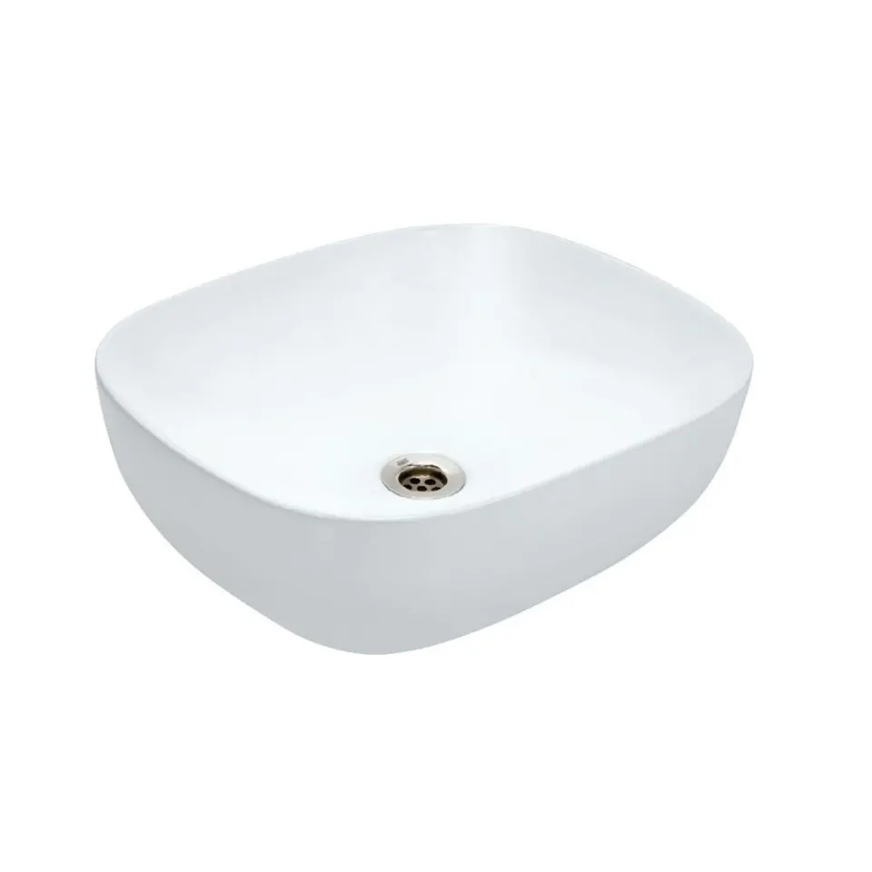 Jaquar JDR Thin Rim Table Top Basin, 495 x 395 x 150 mm JDS-WHT-25909 White - image 1