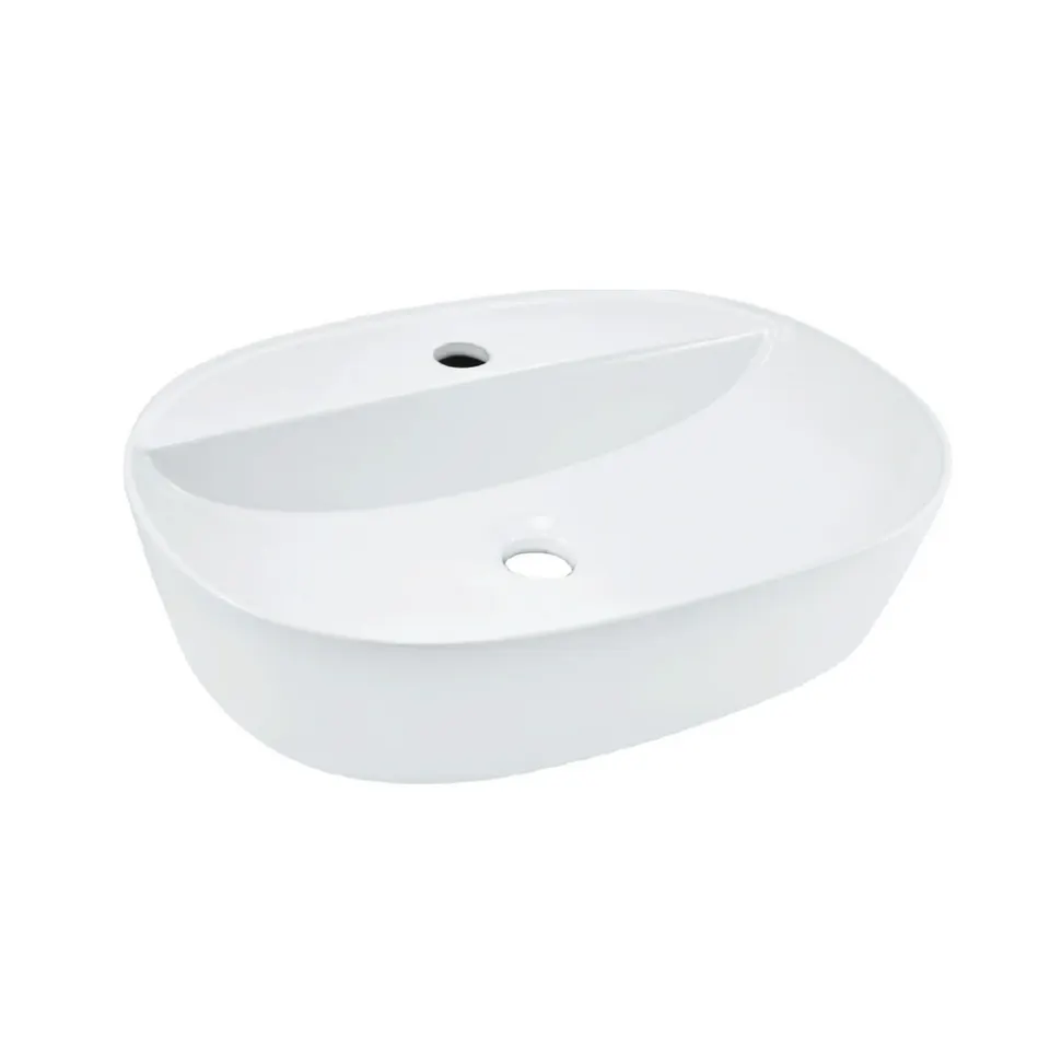 Jaquar JDR Thin Rim Table Top Basin, 500 x 380 x 120 mm JDS-WHT-25937 White - image 1