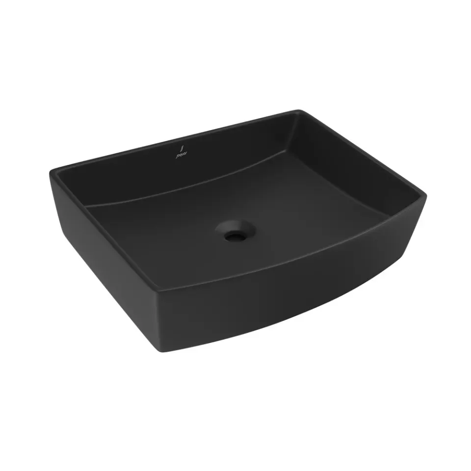 Jaquar Kubix Prime Table Top Basin, 600 x 445 x 150 mm KUS-BLM-35933PM Black Matt - image 1