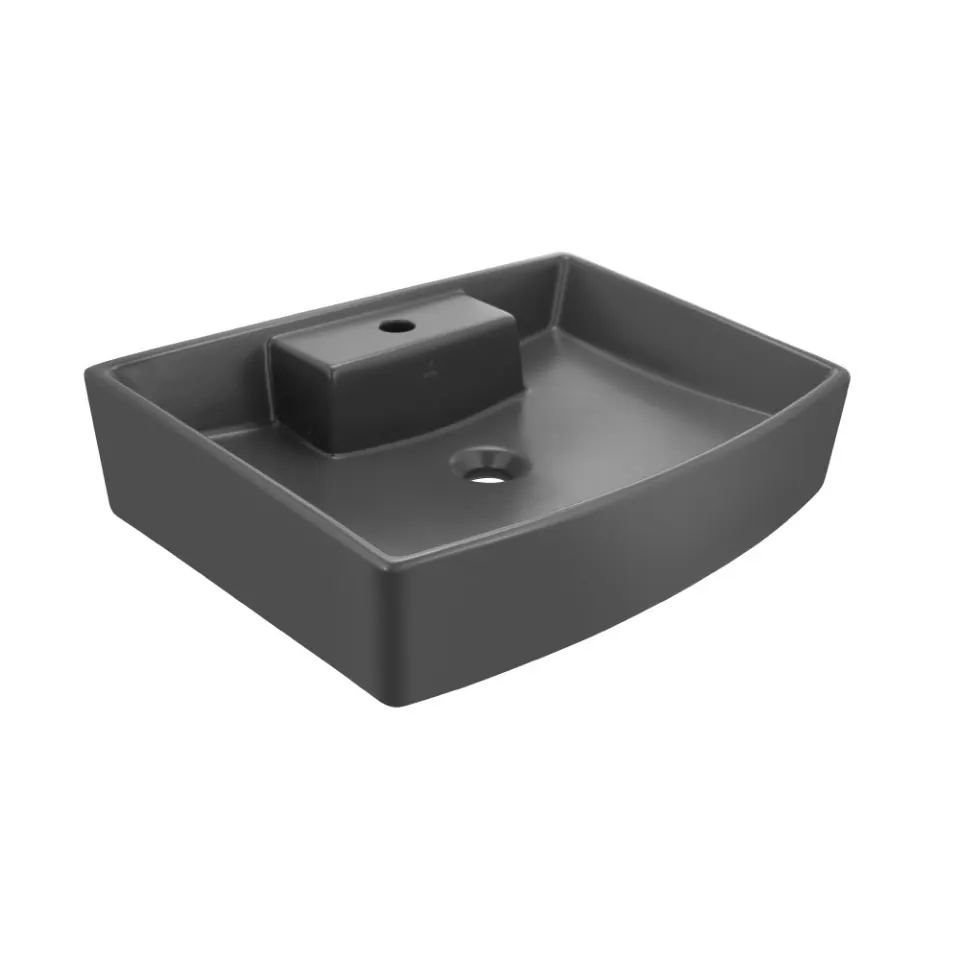 Jaquar Kubix Prime Table Top Basin, 600 x 440 x 150 mm KUS-GRM-35931PM Grey Matt - image 1