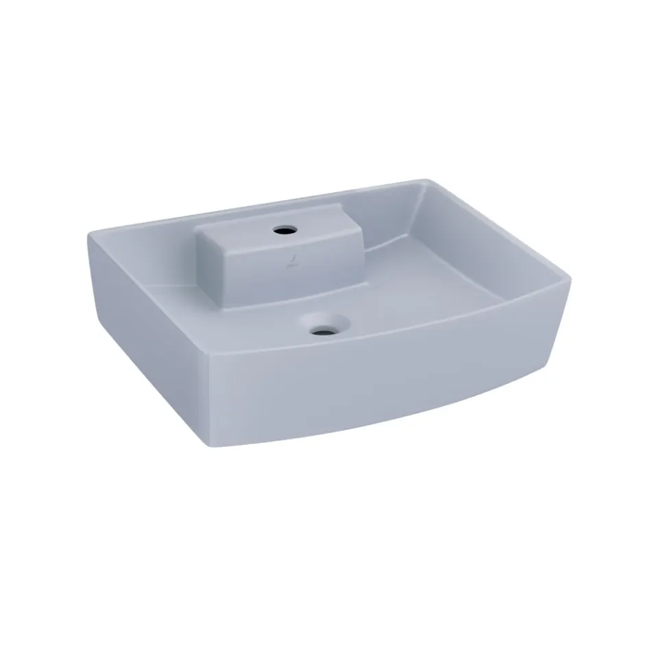 Jaquar Kubix Prime Table Top Basin, 600 x 440 x 150 mm KUS-IBM-35931PM Ice Blue Matt - image 1