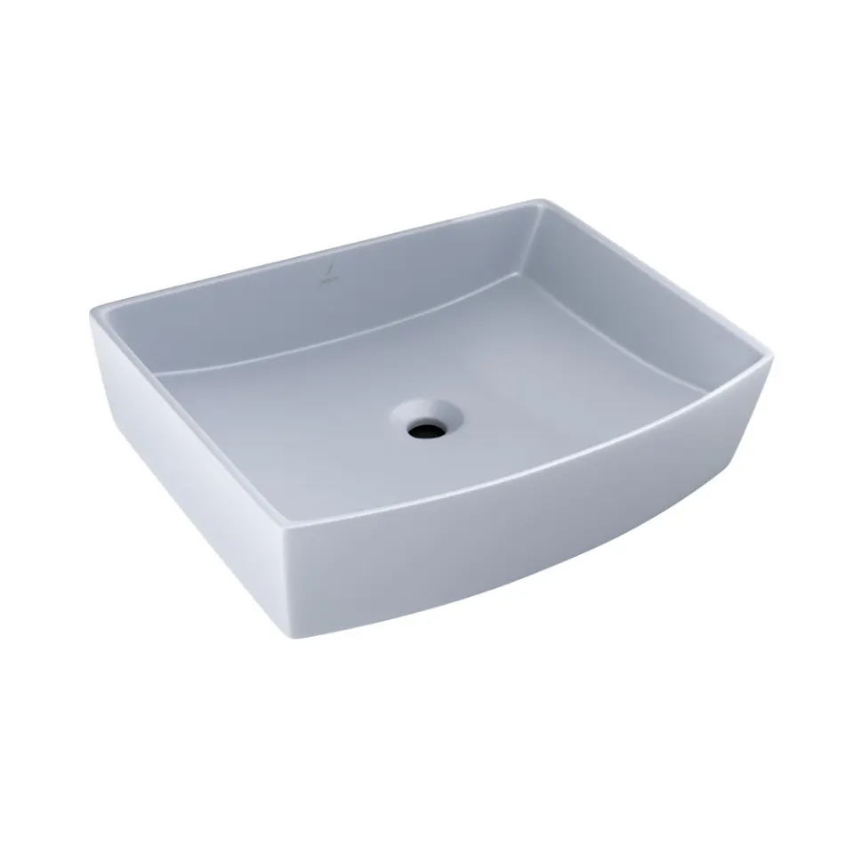Jaquar Kubix Prime Table Top Basin, 600 x 445 x 150 mm KUS-IBM-35933PM Ice Blue Matt - image 1