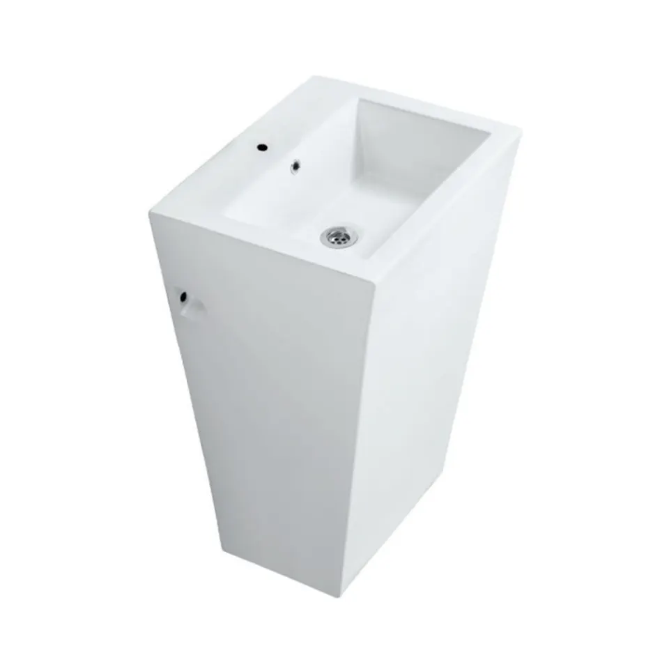 Jaquar Kubix Floor Standing Basin, 520 x 460 x 855 mm KUS-WHT-35401N White - image 1