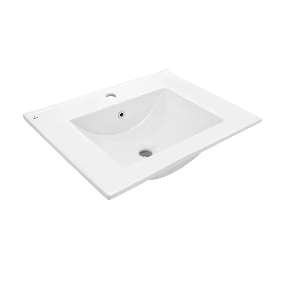 Jaquar Kubix Counter Top Basin, 610 x 470 x 170 mm KUS-WHT-35603 White - image 1