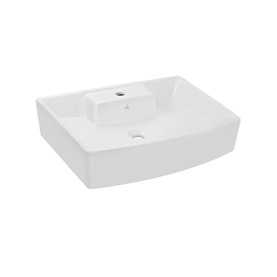 Jaquar Kubix Prime Table Top Basin, 600 x 440 x 150 mm KUS-WHT-35931PM White - image 1