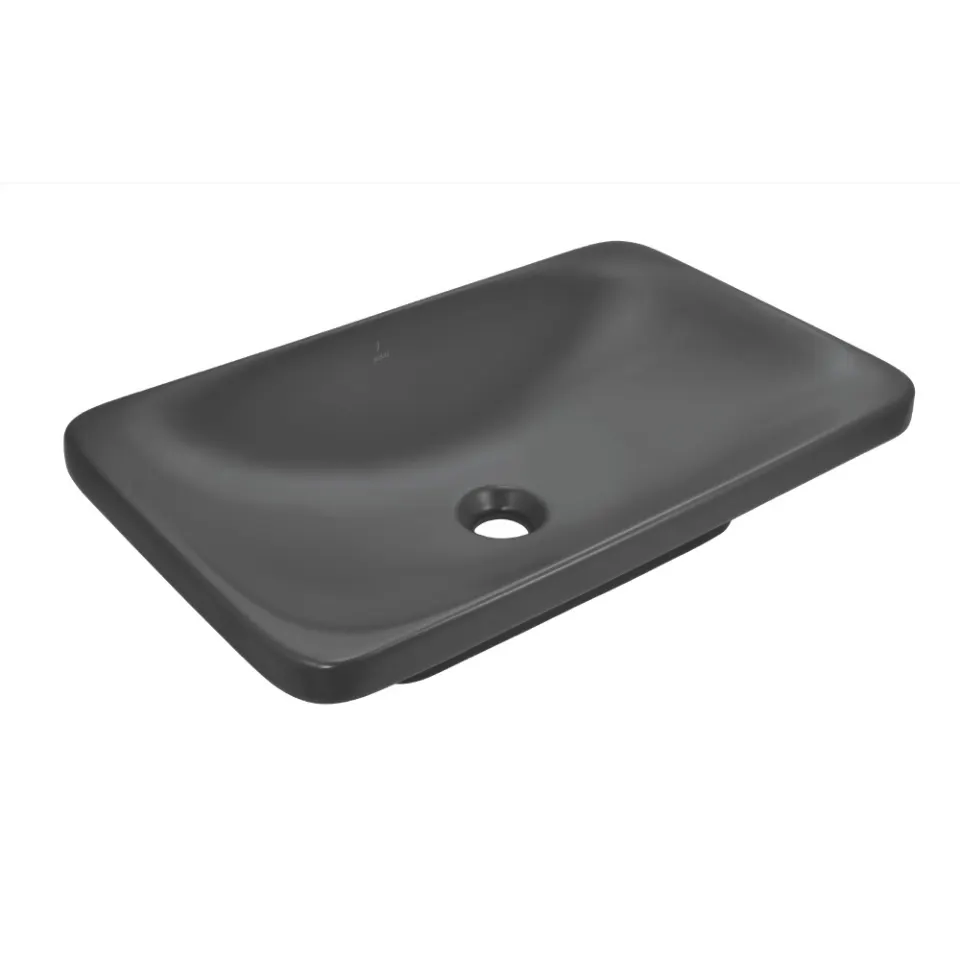 Jaquar Laguna Table Top Basin, 600 x 380 x 130 mm LAS-GRM-91905 Grey Matt - image 1
