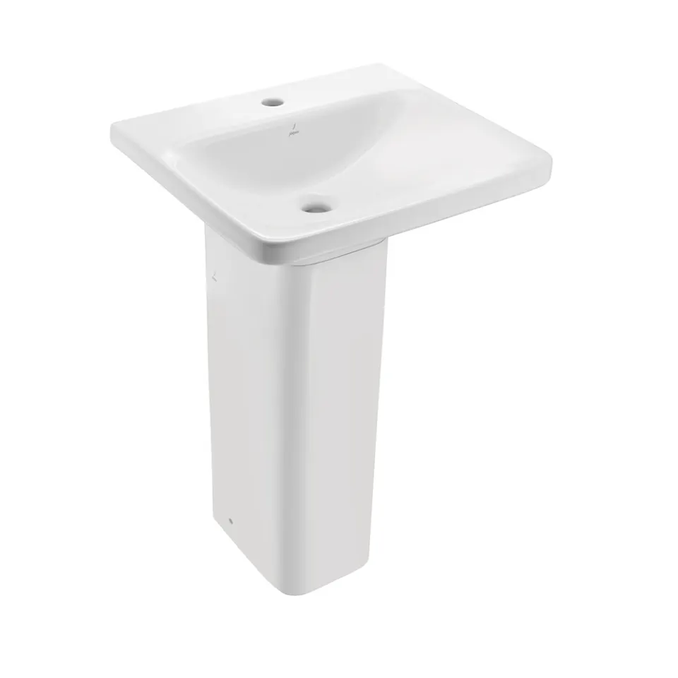 Jaquar Laguna Wall Hung Basin with Full Pedestal, 500 x 450 x 175 mm LAS-WHT-91801 White - image 1