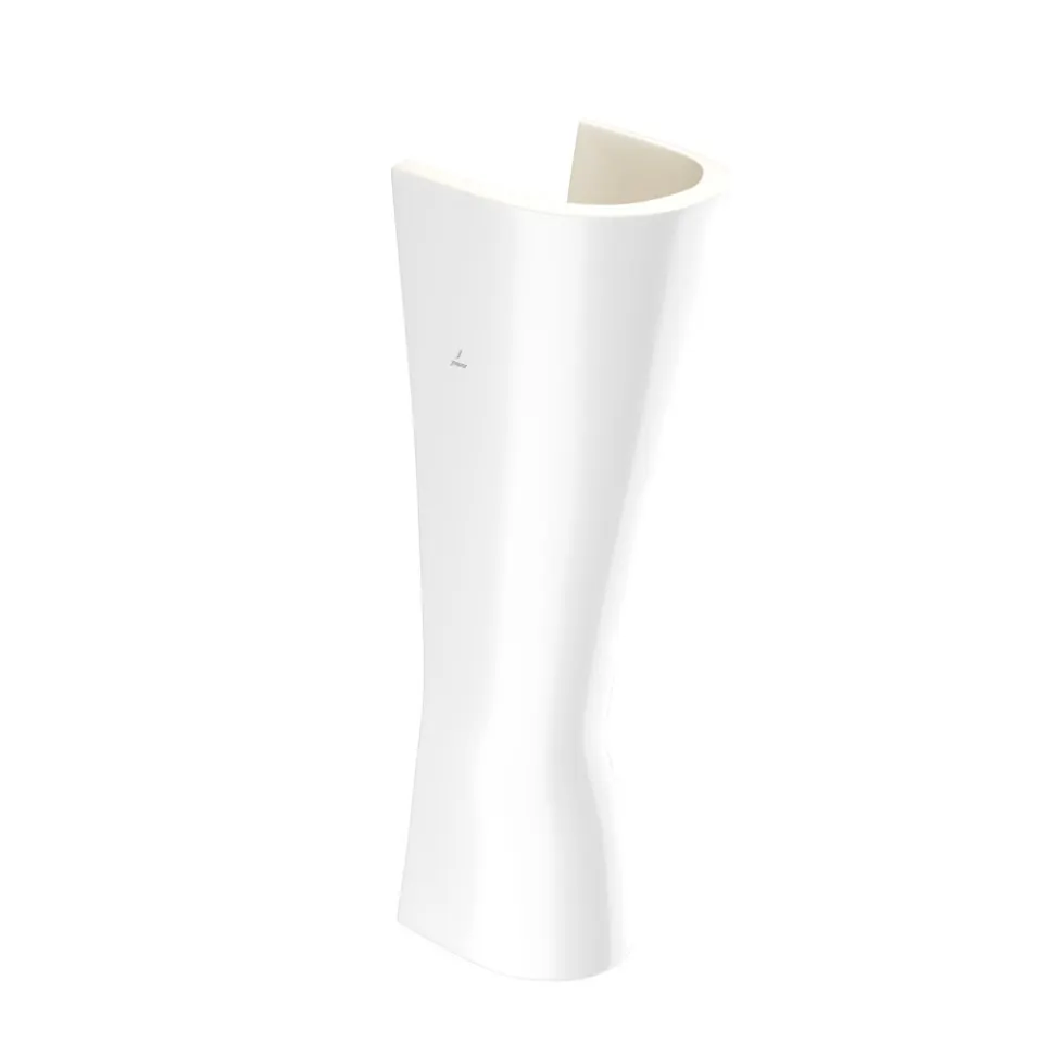 Jaquar Lyric Washbasin Full Pedestal, for LYS-WHT-38801 LYS-WHT-38301 White - image 1