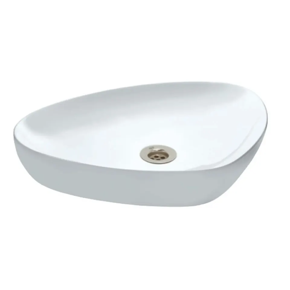 Jaquar Lyric Thin Rim Table Top Basin, 600 x 410 x 100 mm LYS-WHT-38901N White - image 1