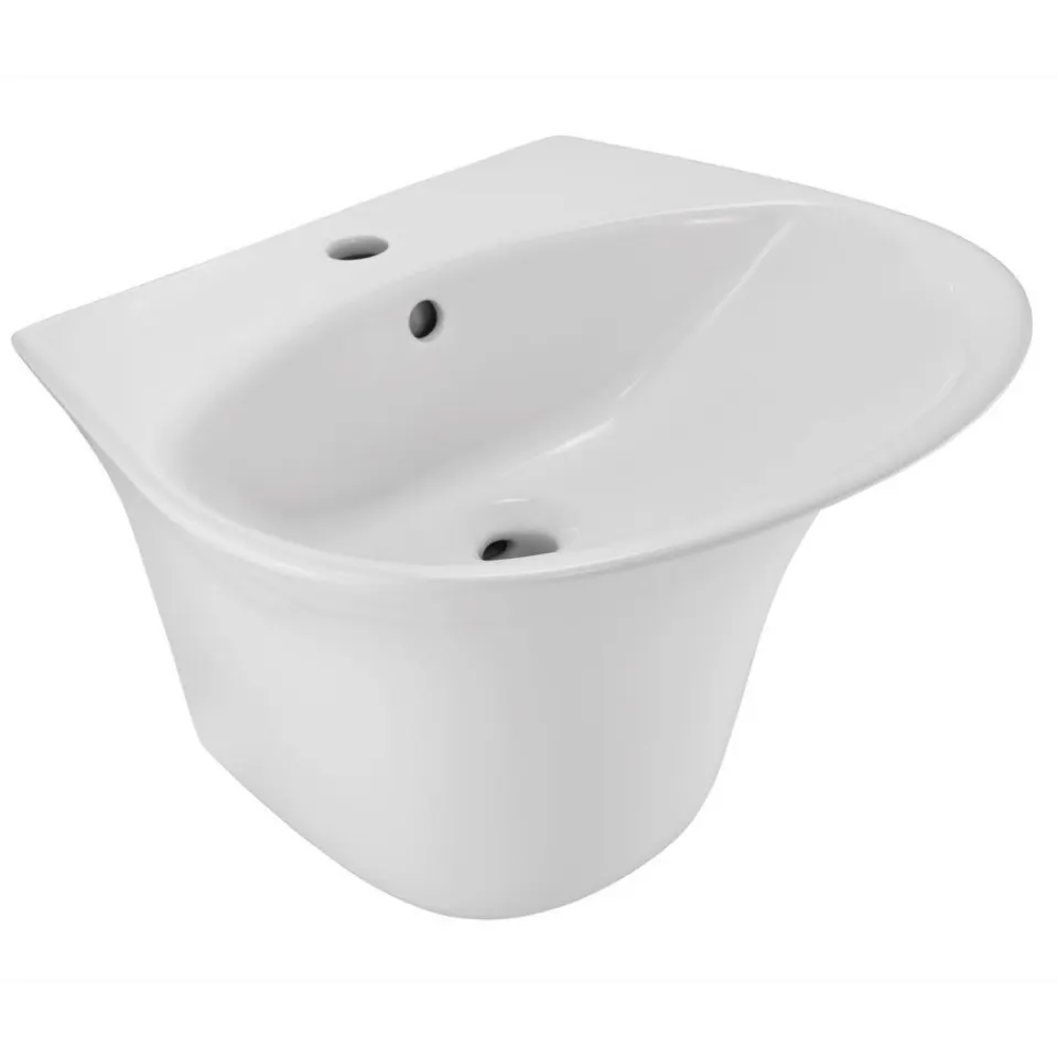 Jaquar Ornamix Wall Hung Integrated Basin, 495 x 440 x 365 mm ONS-WHT-10801 White - image 1
