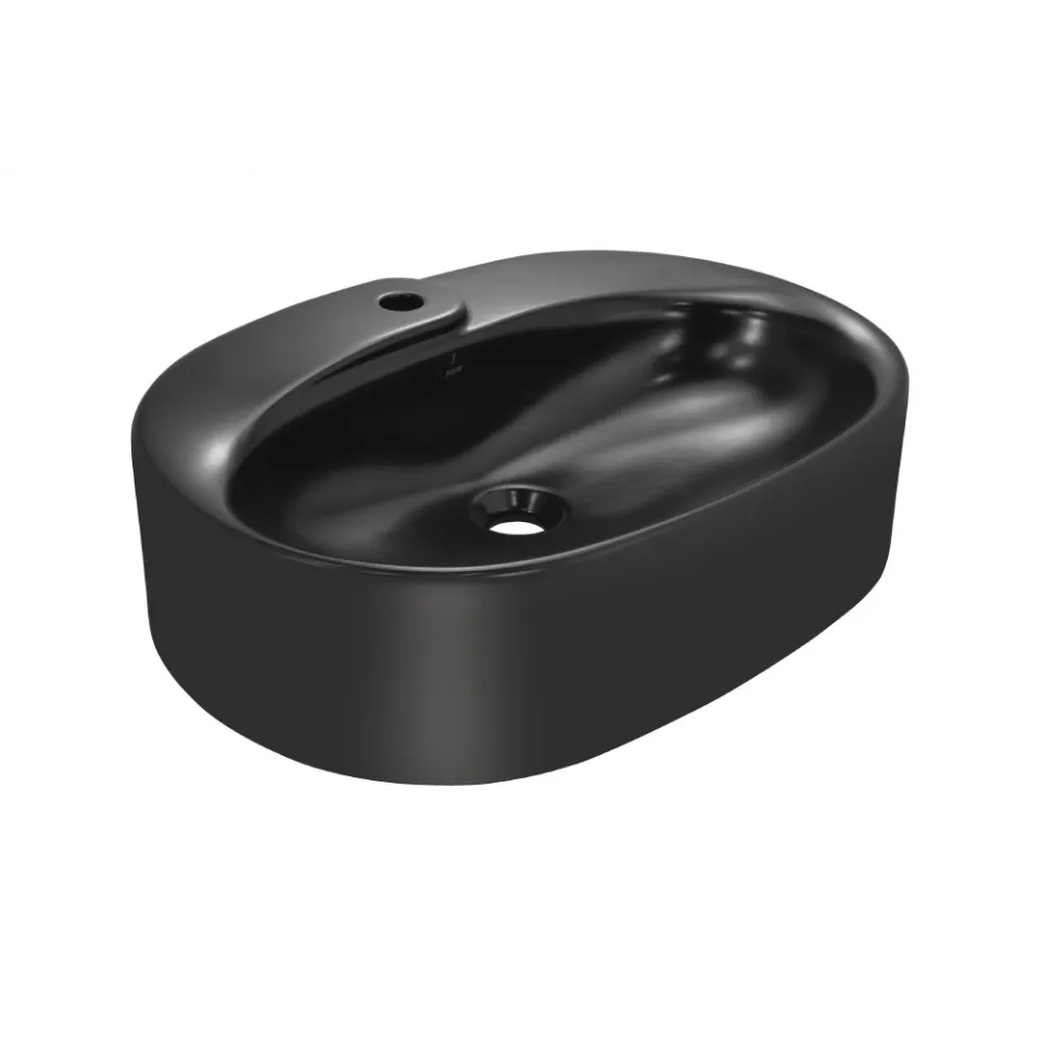 Jaquar Opal Prime Table Top Basin, 600 x 440 x 165 mm OPS-BLM-15931PM Black Matt - image 1