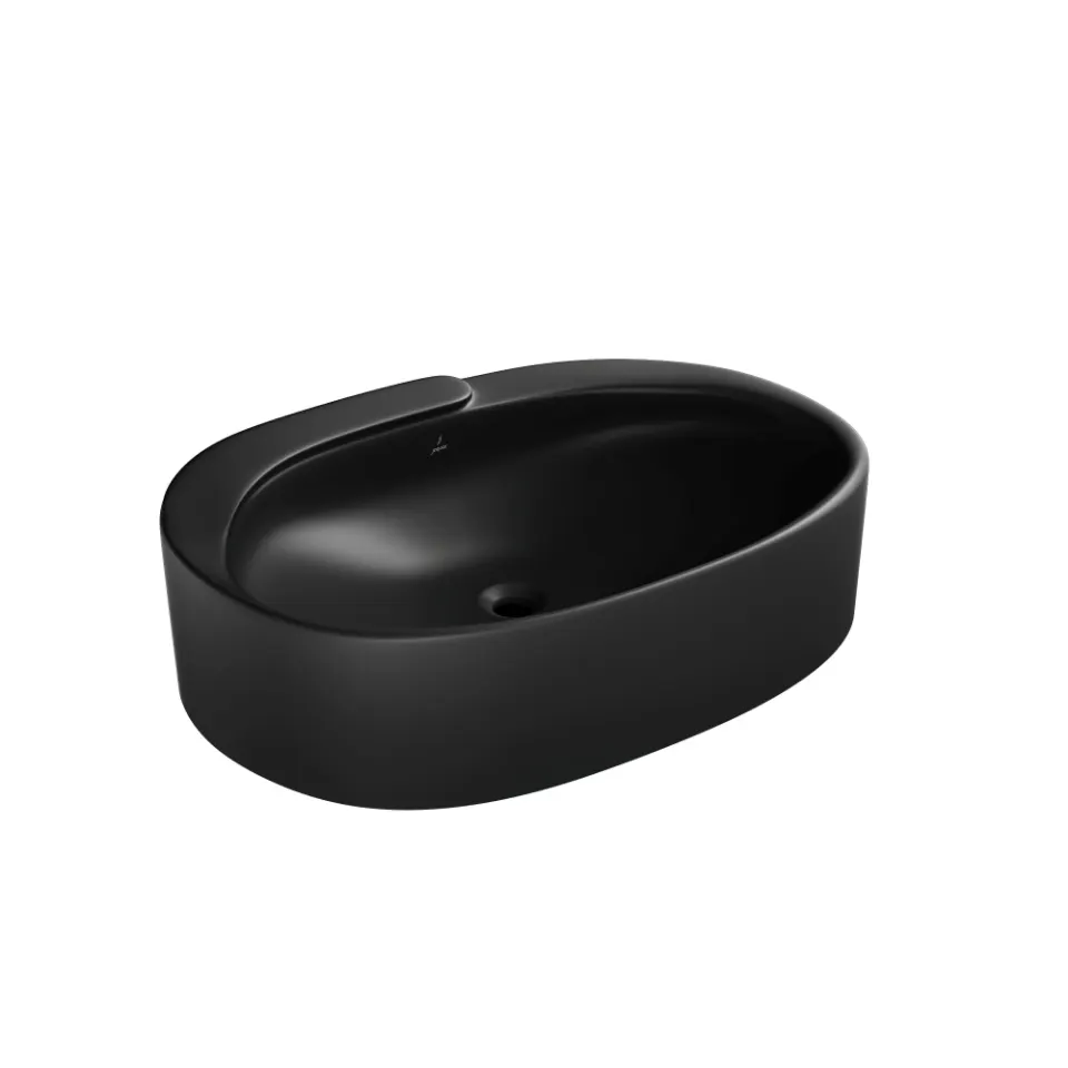 Jaquar Opal Prime Table Top Basin, 600 x 440 x 165 mm OPS-BLM-15933PM Black Matt - image 1