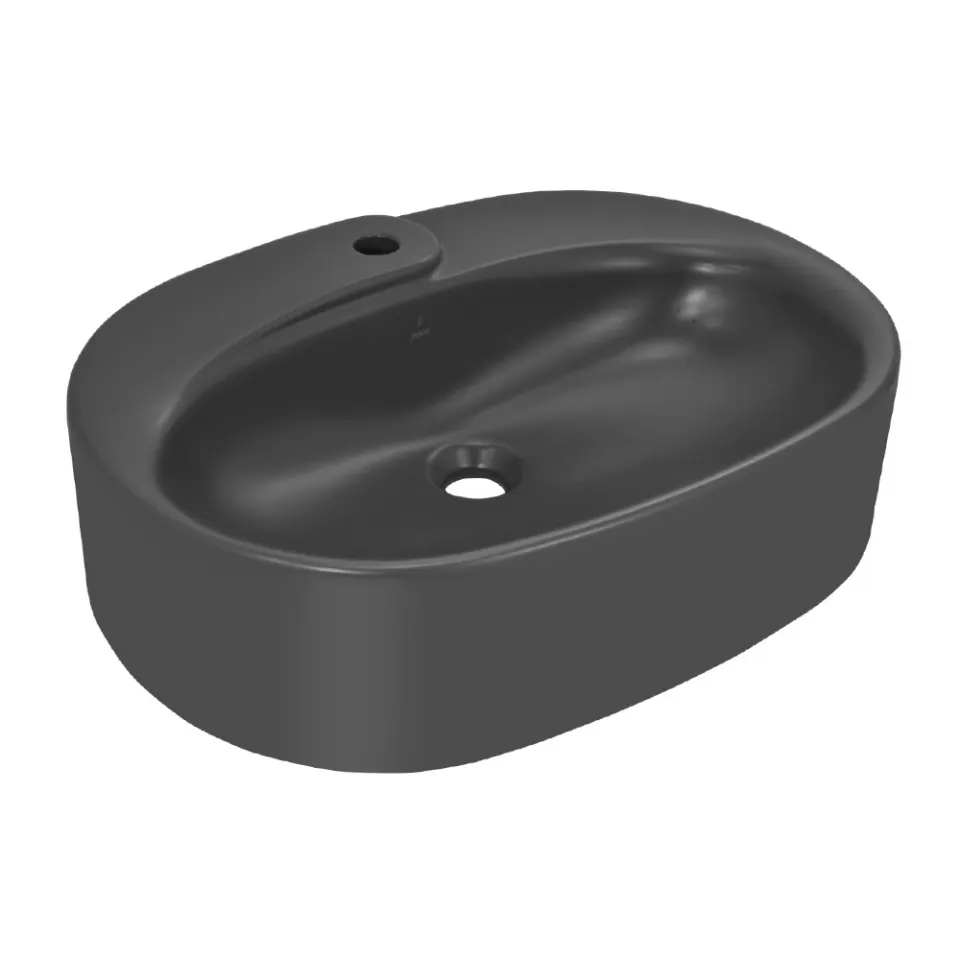 Jaquar Opal Prime Table Top Basin, 600 x 440 x 165 mm OPS-GRM-15931PM Grey Matt - image 1