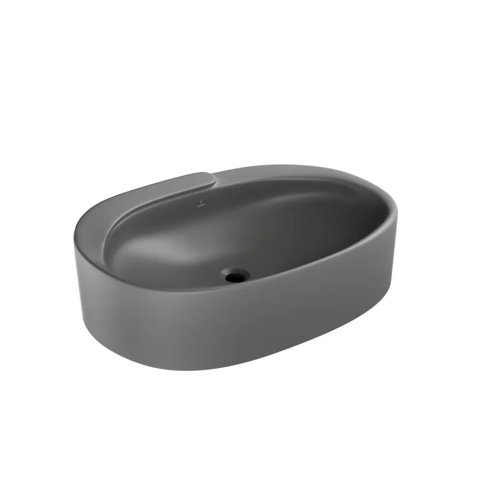 Jaquar Opal Prime Table Top Basin, 600 x 440 x 165 mm OPS-GRM-15933PM Grey Matt - image 1