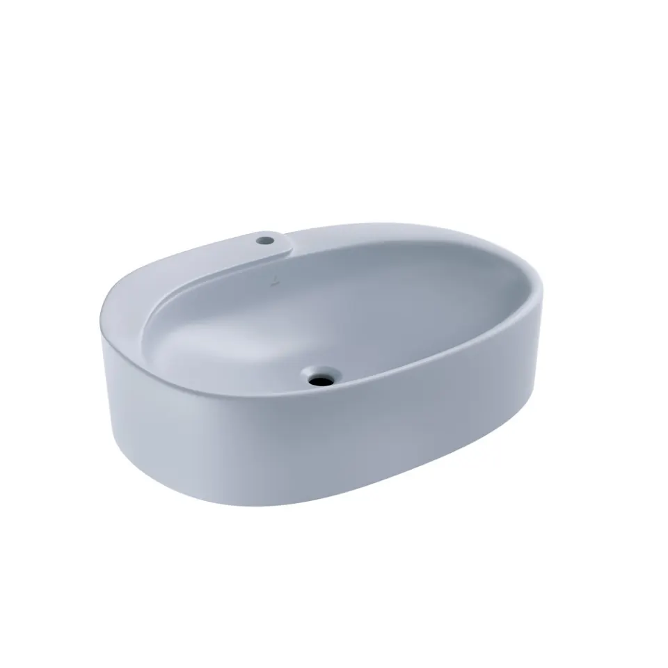 Jaquar Opal Prime Table Top Basin, 600 x 440 x 165 mm OPS-IBM-15931PM Ice Blue Matt - image 1