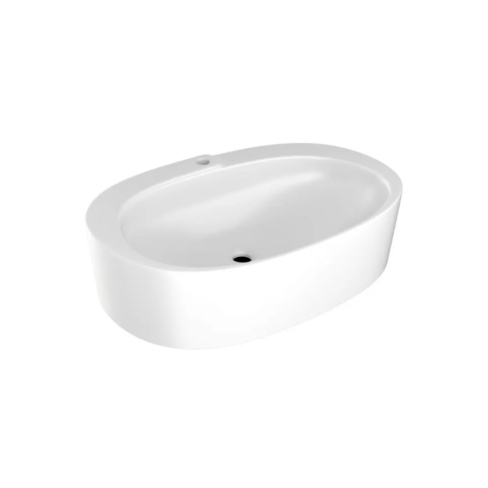 Jaquar Opal Prime Table Top Basin, 600 x 440 x 165 mm OPS-WHM-15931PM White Matt - image 1