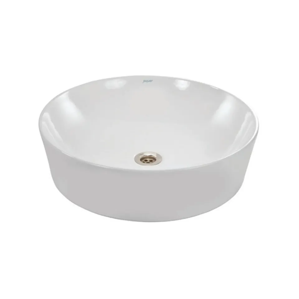 Jaquar Opal Thin Rim Table Top Basin, 480 x 480 x 135 mm OPS-WHT-15901N White - image 1