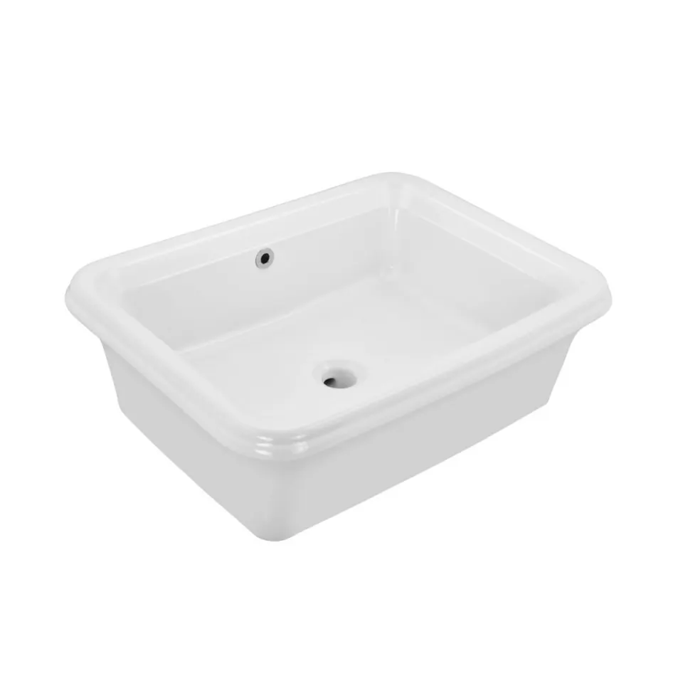Jaquar Queens Prime Table Top Basin, 600 x 460 x 195 mm QPS-WHT-7901PM White - image 1