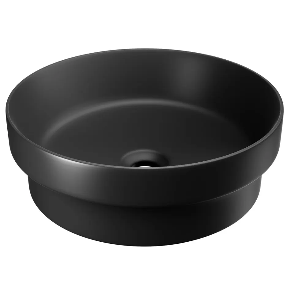 Jaquar Solo Thin Rim Table Top Basin, 360 x 360 x 120 mm SLS-BLM-6905 Black Matt - image 1