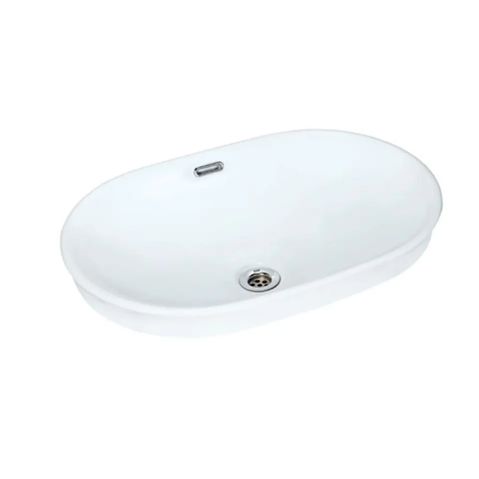 Jaquar Solo Counter Top Basin, 600 x 400 x 185 mm SLS-WHT-6601 White - image 1