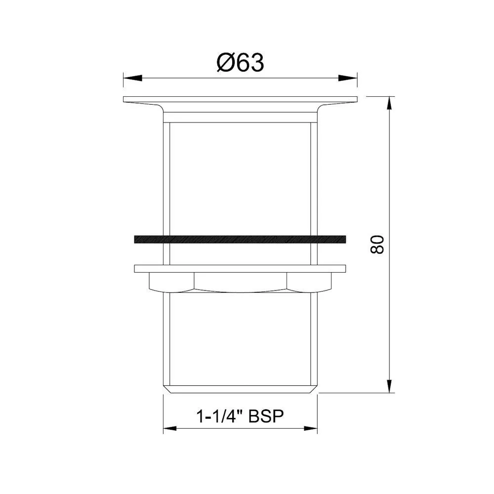 Jaquar Waste coupling Allied series ALD-BLM-705 Black Matt - image 2