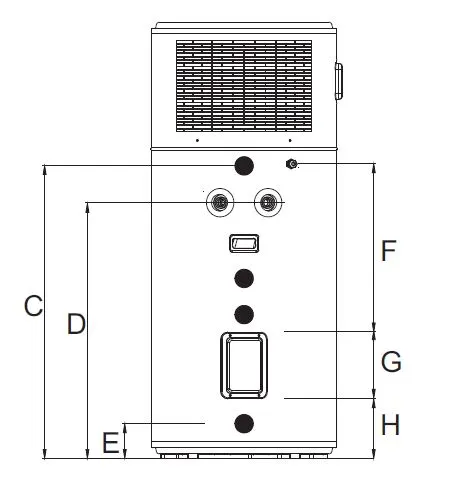 Jaquar Integra 200 Litre Monobloc Heat Pump Water Heater HPM-WHT-P200 White - image 2