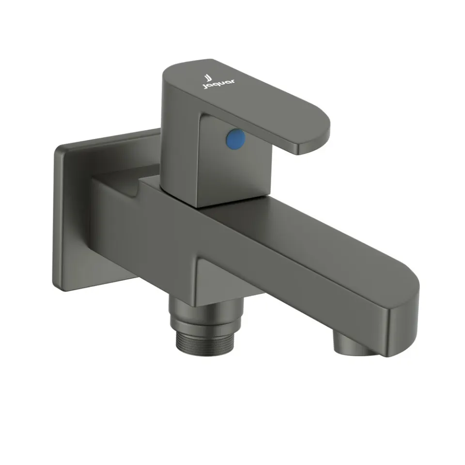 Jaquar 2 Way Bib Tap with Wall Flange Alive series ALI-GRF-85041 Graphite - image 1