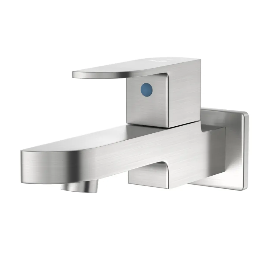 Jaquar Bib Tap with Wall Flange Alive series ALI-SSF-85037 Stainless Steel - image 1