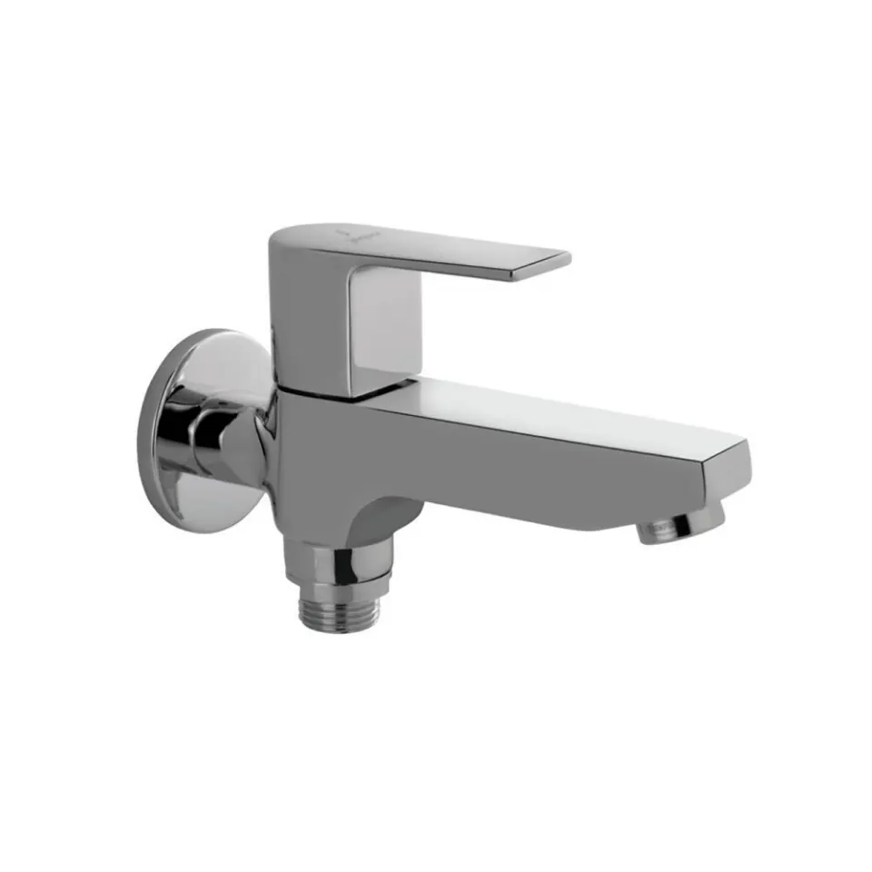 Jaquar 2 Way Bib Tap with Wall Flange Aria series ARI-CHR-39041 Chrome - image 1