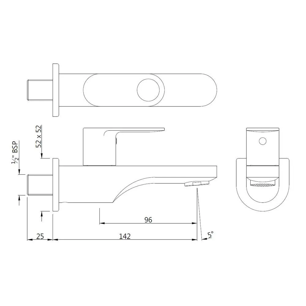 Jaquar Bib Tap with Wall Flange Ornamix Prime series ORP-ABR-10037PM Antique Bronze - image 2