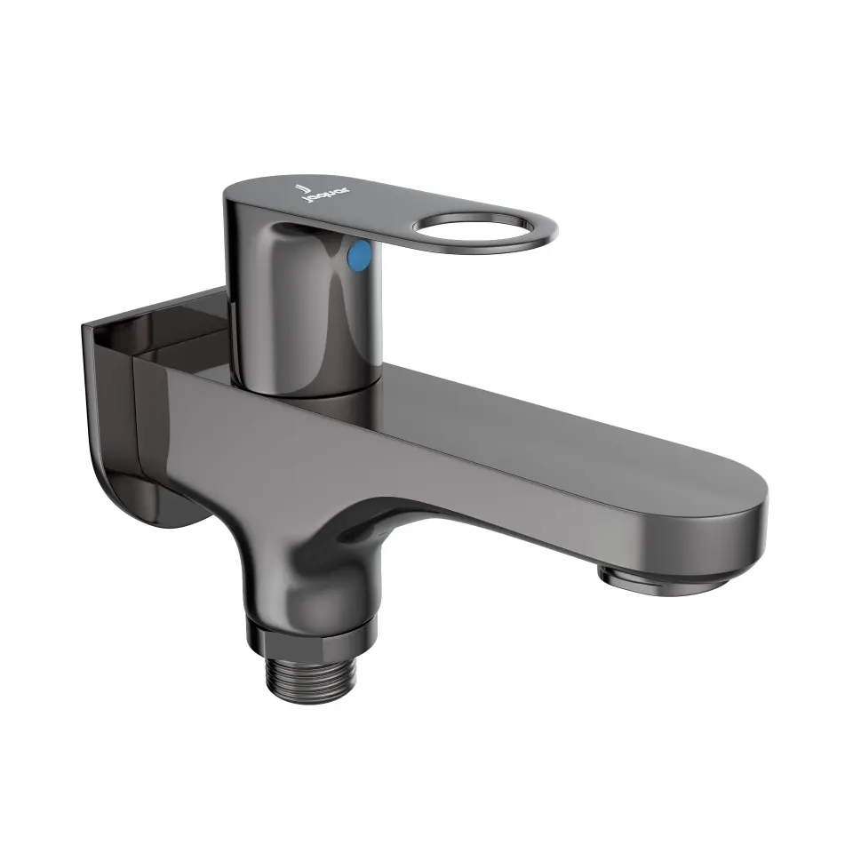 Jaquar 2 Way Bib Tap with Wall Flange Ornamix Prime series ORP-BCH-10041PM Black Chrome - image 1