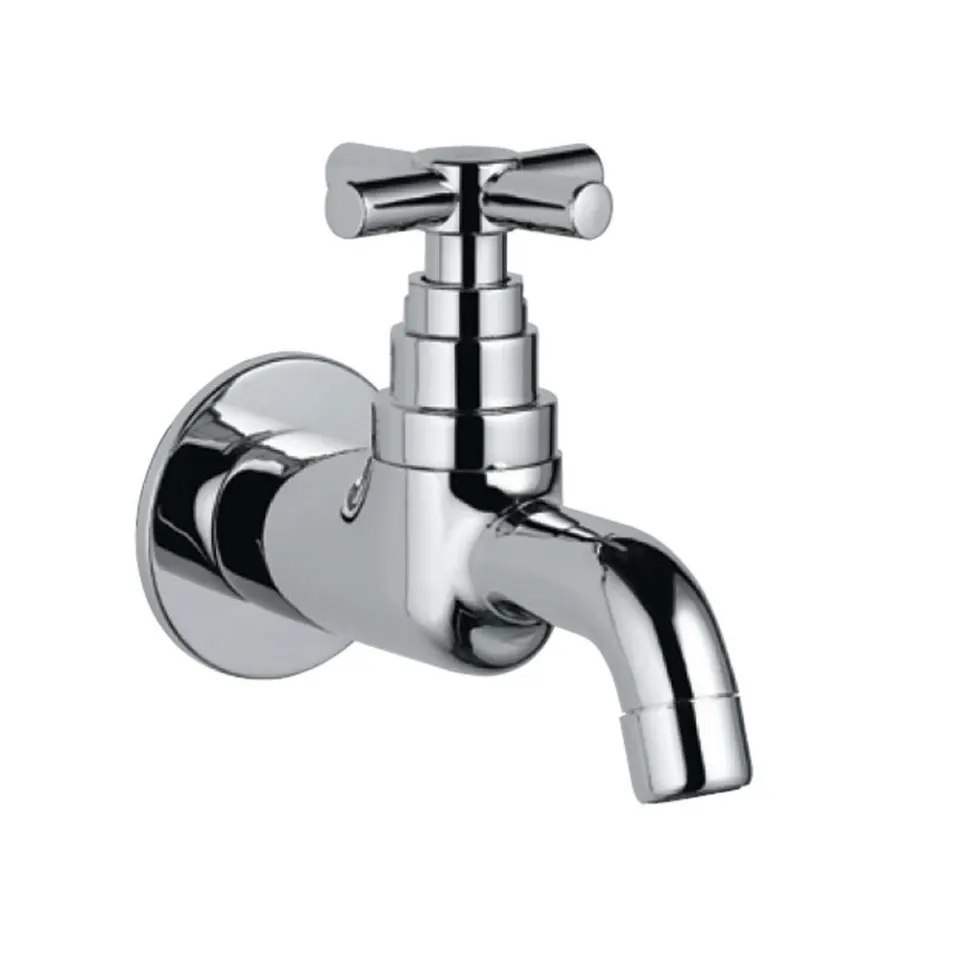 Jaquar Straight Line Bib Tap with Wall Flange Solo series SOL-CHR-6047 Chrome - image 1