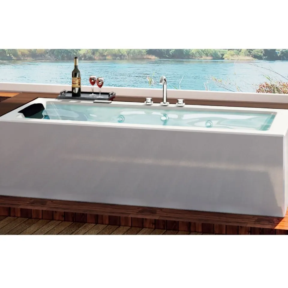 Jaquar Fonte Whirlpool Water System Bathtub, 1800 x 800 x 450 mm JWP-WHT-FONTE180WX Standard - image 1