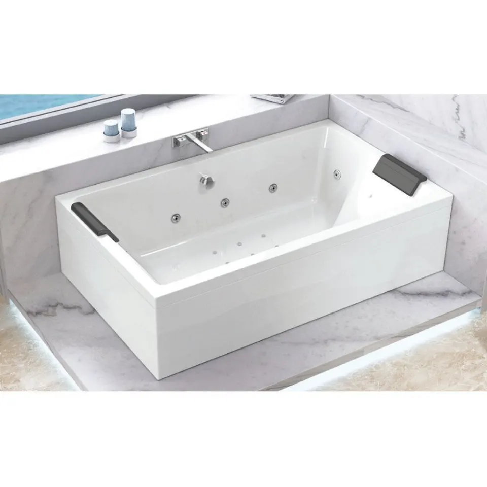 Jaquar Kubix Prime Whirlpool Water System Bathtub, 1800 x 1100 x 480 mm JWP-WHT-KUBIXPM180WX Standard - image 1